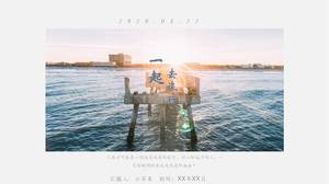 Șablonul ppt de călătorie al unei persoane