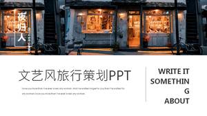 قالب تخطيط السياحة الأدبية على غرار باور بوينت