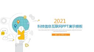 Modelo de ppt de análise de big data da Internet