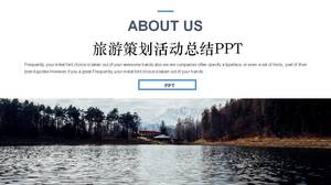 Modèle ppt de plan de voyage en érable paysage