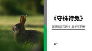 Asseyez-vous et attendez l'histoire de l'idiome du lapin ppt