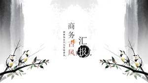 Allgemeine ppt-Vorlage für Geschäftsarbeiten im alten Stil