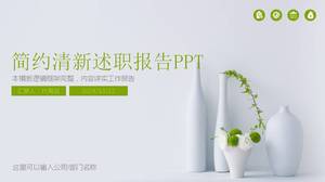 Plantilla ppt de informe de informe de estudiante universitario verde y fresco