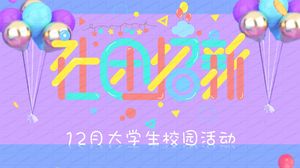 Club de actividades del campus de estudiantes universitarios de color reclutando nueva plantilla ppt universal