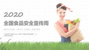 Green Health 2020 Ulusal Gıda Güvenliği Farkındalık Haftası ppt şablonu