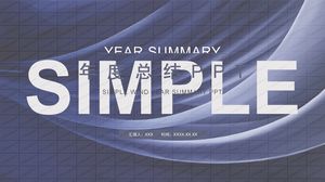 Plantilla ppt general de resumen de trabajo de fin de año de estilo simple de moda