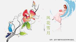 Modèle ppt universel vert frais et débridement