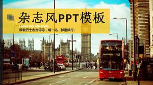 Modèle ppt de style magazine de rue européen et américain