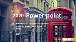 Șablon ppt pentru afaceri în stil retro revistă