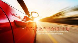 Modèle ppt de plan d'affaires de l'industrie automobile