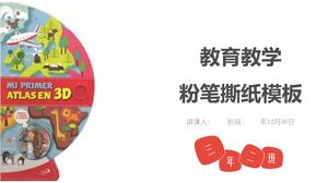 Modello ppt rapporto di lavoro educativo semplice e fresco