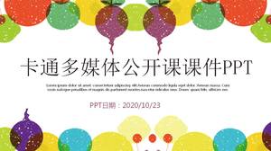 Modèle de ppt de didacticiels pour enfants de dessin animé