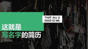 Templat ppt resume gaya promosi bisnis