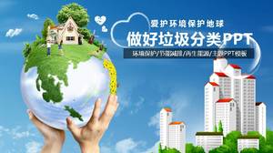 Clasificare gunoi șablon ppt educație pentru protecția mediului