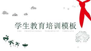 간단한 초등 및 중등 교육 및 훈련 ppt 템플릿