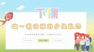 الدرس الأول للمدرسة هو أن تكون قالب ppt لتعليم الرواد الشباب المؤهلين