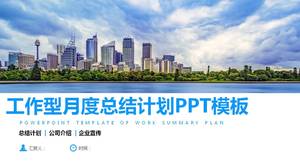 Plantilla ppt de resumen mensual de trabajo de educación escolar