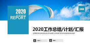 Modelo de ppt de resumo de trabalho mensal de estilo novo