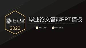Plantilla ppt de defensa de graduación de la Universidad de Pekín