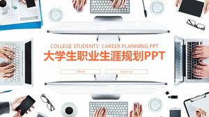 White-collar office college students career personal planning ppt template