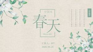 Modelo Ppt no tema da primavera