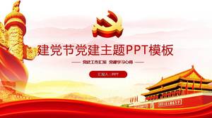 Narodowy Dzień Party szablon raport z prac budowlanych ppt