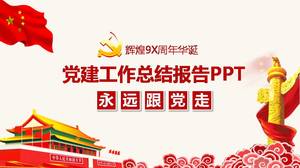 Atmosferyczny szablon raportu z prac budowlanych ppt