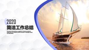 تقرير عمل الإبحار الأزرق قالب PPT