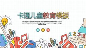 Modelo de ppt de jardim de infância em aquarela para crianças