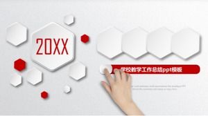 School teaching work summary ppt template