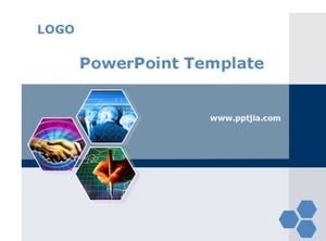 Einfache Antwort-PPT-Vorlage im Technologiestil