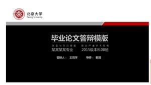 Plantilla PPT de defensa de tesis de estilo académico conciso y riguroso