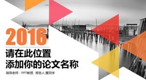 Kolor trójkąta łamigłówka ogólna teza obronna szablon PPT