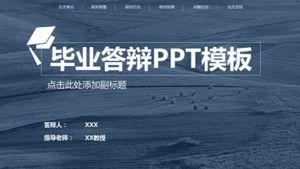 Modèle PPT de soutenance de thèse de premier cycle