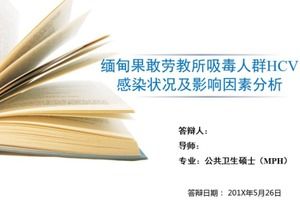 Postgraduate graduation defense PPT template