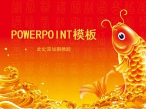 Setiap tahun ada lebih dari sekadar suasana meriah merah template PPT Tahun Baru