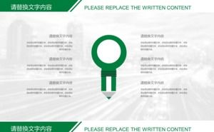 Modelo ppt de plano de resumo de trabalho semestral