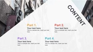 Modelo PPT de resumo de relatório prático atmosférico