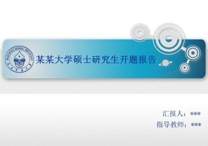 Plantilla PPT de informe de apertura de tipo de química refrescante