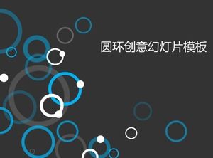 Modèle PPT de conception d'art de cercle créatif