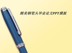 Exquisite Stiftkopf-Abschlussarbeit ppt-Vorlage