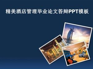 PPT-Vorlage für die Verteidigung der Abschlussarbeit im Hotelmanagement