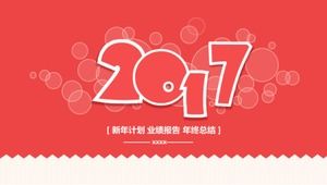 Template PPT ringkasan kerja merah muda yang lucu dan lucu