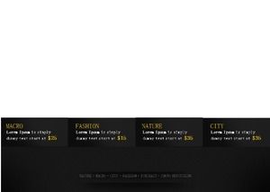 Template PPT bisnis ringkas hitam dan putih