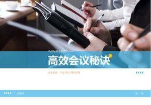 Middle manager efficient meeting tips training PPT template