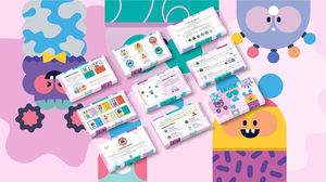 Q 버전 귀여운 것들 창조적 인 설명 귀여운 바람 PPT 템플릿