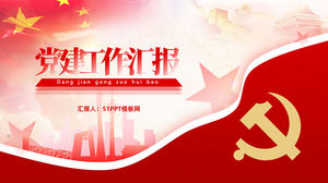 Modèle général de rapport de travail de construction de fête simple et atmosphérique