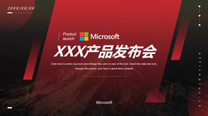 Modèle ppt de lancement de produit de style géométrique de vitalité dynamique