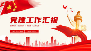 Template ppt umum laporan pekerjaan pembangunan pesta yang sederhana dan praktis