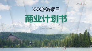 Modello ppt del piano aziendale del progetto turistico